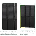 Divisori per ambienti a 3 pannelli e schermo pieghevole per la privacy, divisori per ambienti in legno naturale da 6 piedi per la separazione degli ambienti