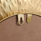 Set di 3 specchi da parete rotondi in metallo dorato - Diametro 22,25 x P 2,36