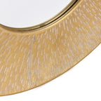 Set di 3 specchi da parete rotondi in metallo dorato - Diametro 22,25 x P 2,36