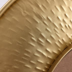 Set di 3 specchi da parete rotondi in metallo dorato - Diametro 22,25 x P 2,36