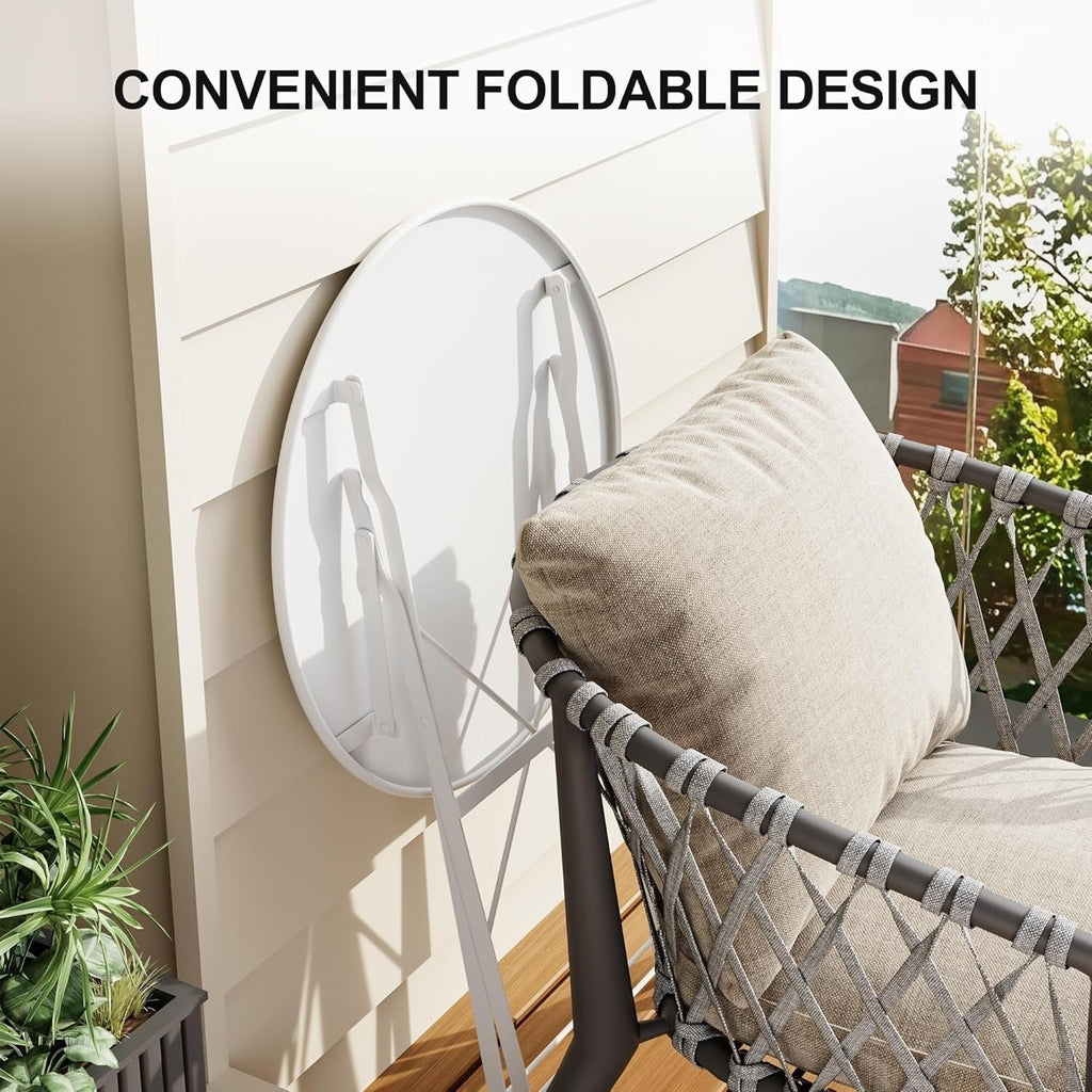 Set da bistrot da giardino da 3 pezzi