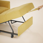 Divano letto regolabile 3 in 1, divano con poltrona estraibile, letto pieghevole convertibile per soggiorno