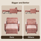 Divano letto regolabile 3 in 1, divano con poltrona estraibile, letto pieghevole convertibile per soggiorno