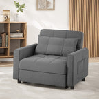 Divano letto regolabile 3 in 1, divano con poltrona estraibile, letto pieghevole convertibile per soggiorno