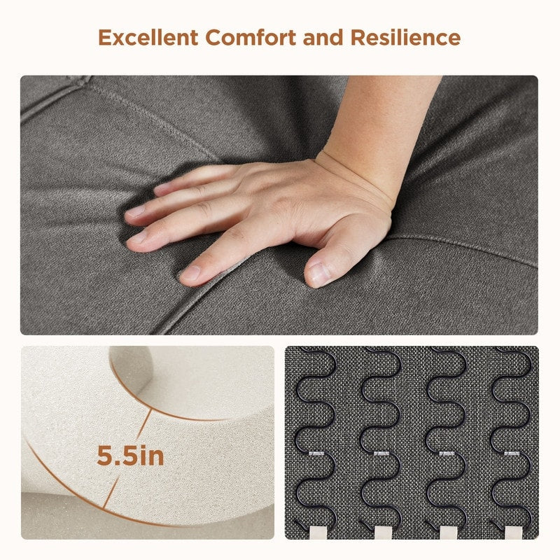 Divano letto regolabile 3 in 1, divano con poltrona estraibile, letto pieghevole convertibile per soggiorno