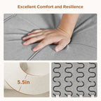 Divano letto regolabile 3 in 1, divano con poltrona estraibile, letto pieghevole convertibile per soggiorno