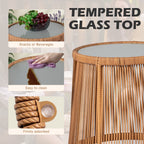 Set da bistrot da conversazione in vimini da esterno, 3 pezzi, set di sedie da giardino in rattan per tutte le stagioni con cuscini