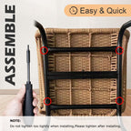 Set da bistrot da conversazione in vimini da esterno, 3 pezzi, set di sedie da giardino in rattan per tutte le stagioni con cuscini