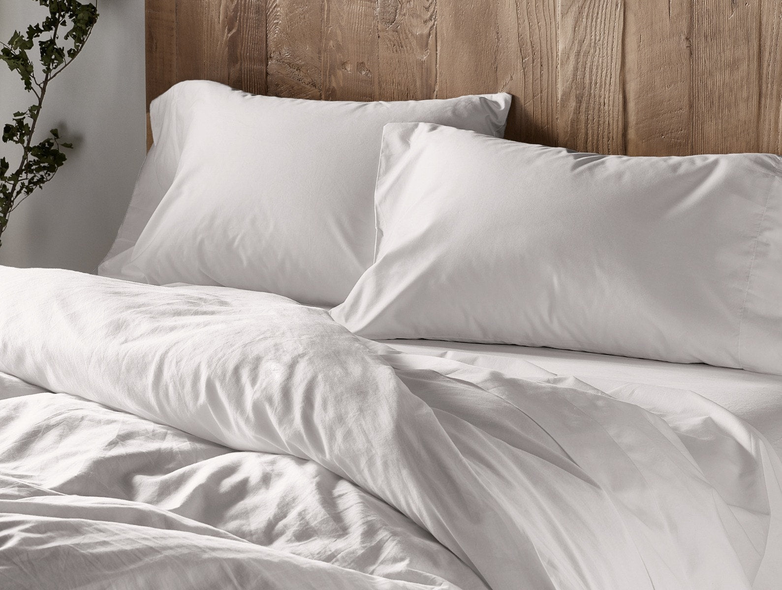 Federa in raso organico a 300 fili 