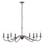 Lampadario a LED in ferro a 6 luci da 34,75 pollici, di JONATHAN Y