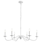 Lampadario a LED in ferro a 6 luci da 34,75 pollici, di JONATHAN Y