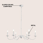 Lampadario a LED in ferro a 6 luci da 34,75 pollici, di JONATHAN Y