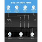 Deumidificatori da 3500 piedi quadrati per scantinati, case, stanze grandi e camere da letto, deumidificatori per garage a basso rumore