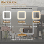 Mobiletto da trucco da 39,4'' con sgabello e specchio