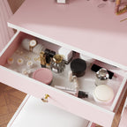 Set da toeletta per il trucco largo 39,4'' con sgabello e specchio