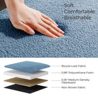 39,5 Panca contenitore Boucle bianco sporco, panca contenitore Sherpa, poggiapiedi per letto, per soggiorno, camera da letto, gambe in legno