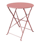 Set da bistrot pieghevole in metallo da 3 pezzi, set da conversazione per esterni/interni resistente alle intemperie per patio, cortile, giardino