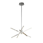 Lampadario a sospensione lineare Sputnik in alluminio moderno nero/oro a LED per soggiorno/sala da pranzo/cucina