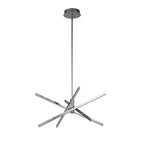 Lampadario a sospensione lineare Sputnik in alluminio moderno nero/oro a LED per soggiorno/sala da pranzo/cucina