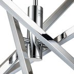 Lampadario a sospensione lineare Sputnik in alluminio moderno nero/oro a LED per soggiorno/sala da pranzo/cucina