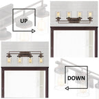 Lampada da bagno vintage a 4/5/6 luci