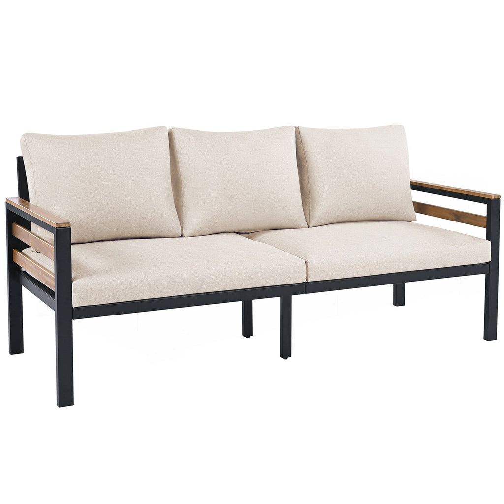 Set di divani per mobili da esterno da 4 pezzi