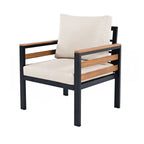 Set di divani per mobili da esterno da 4 pezzi