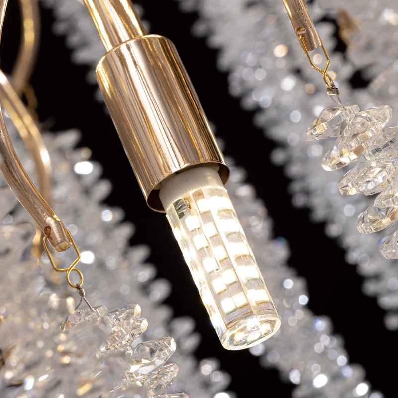 Lampadario rettangolare moderno in cristallo dorato da 40 pollici con rami di albero, lampadario per isola cucina, lampada a sospensione per sala da pranzo