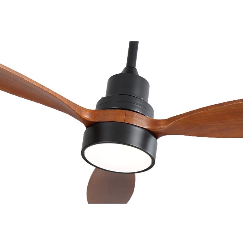 Ventilatore da soffitto a LED integrato da 48 e 52 pollici con luce e telecomando, motore CC reversibile
