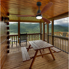 Ventilatore da soffitto a LED integrato da 48 e 52 pollici con luce e telecomando, motore CC reversibile