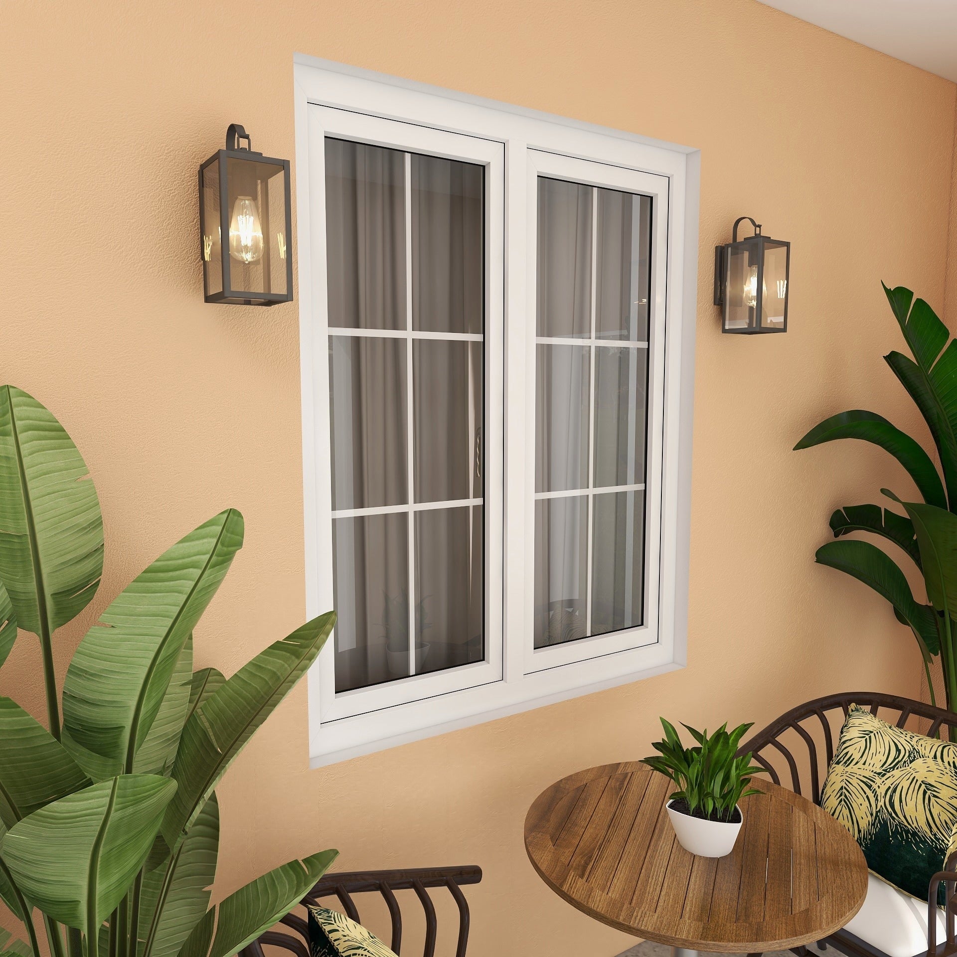 Lanterna da parete per esterni nera opaca 4PK-1 - 5x6,7x13,78