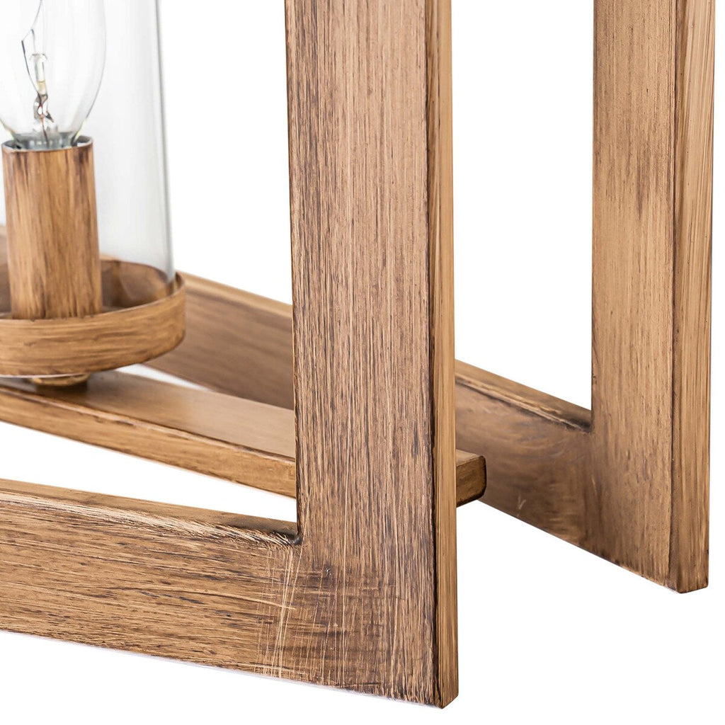 Lampadario rettangolare vintage in vetro a 5 luci, in stile industriale moderno di metà secolo, per isola da cucina