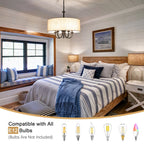 Lampada da soffitto moderna a 5 luci con montaggio a semi-incasso per sala da pranzo, camera da letto, soggiorno - N/D