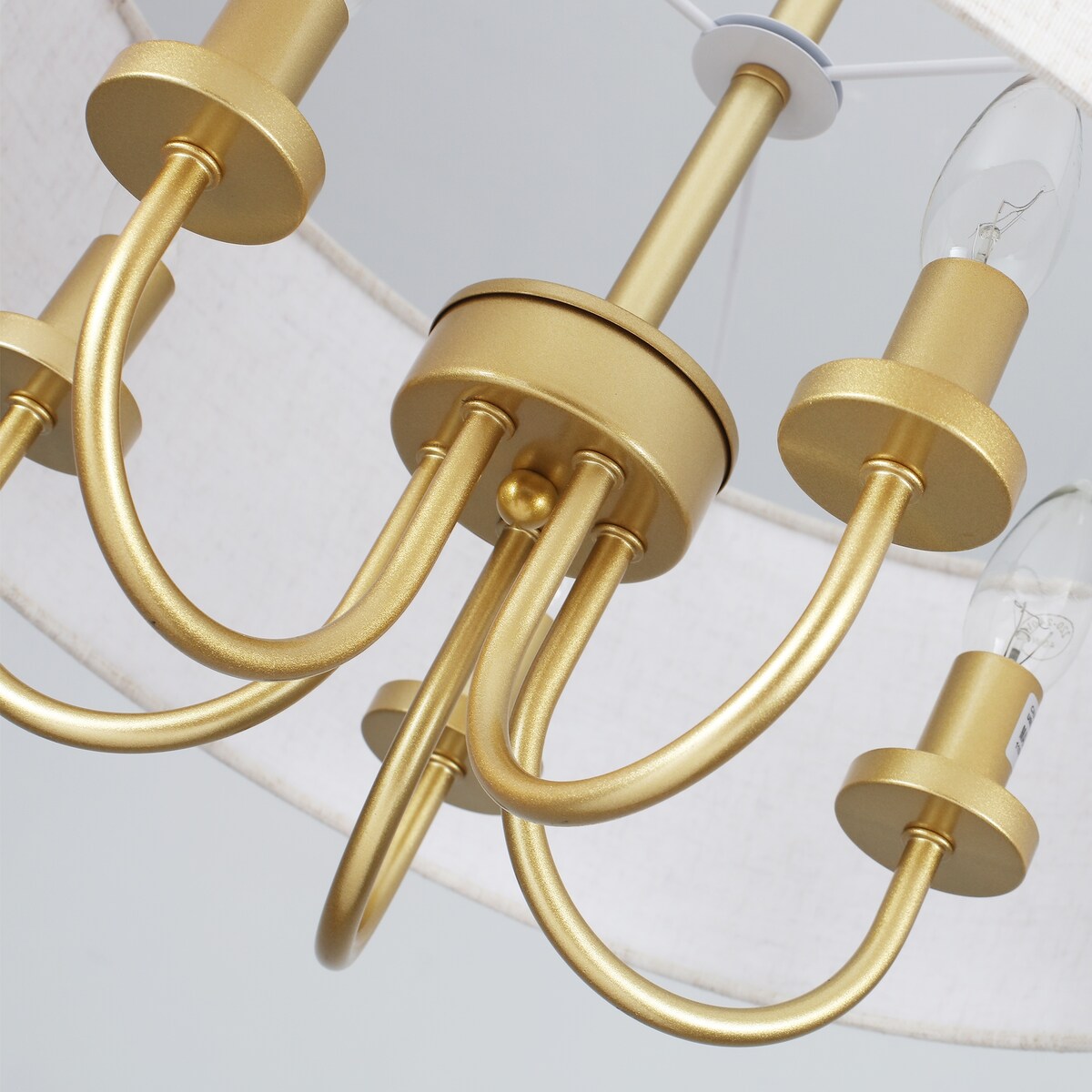 Lampada da soffitto moderna a 5 luci con montaggio a semi-incasso per sala da pranzo, camera da letto, soggiorno - N/D