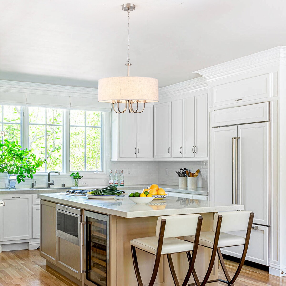 Lampada da soffitto moderna a 5 luci con montaggio a semi-incasso per sala da pranzo, camera da letto, soggiorno - N/D