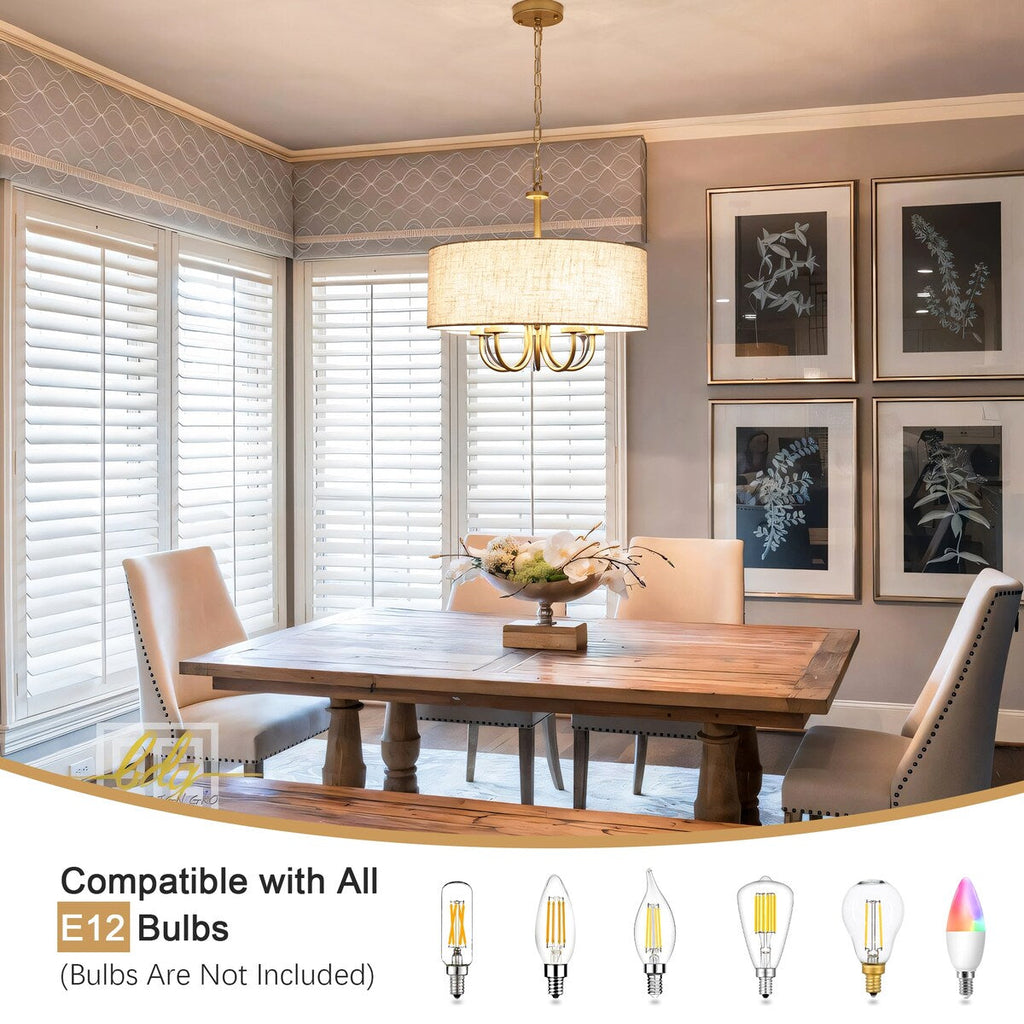 Lampada da soffitto moderna a 5 luci con montaggio a semi-incasso per sala da pranzo, camera da letto, soggiorno - N/D