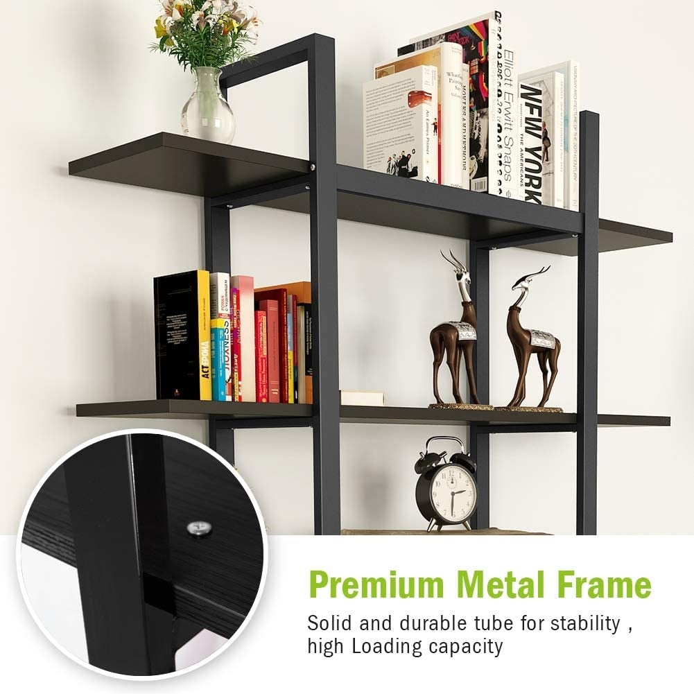 Libreria a 5 ripiani, libreria in stile industriale vintage