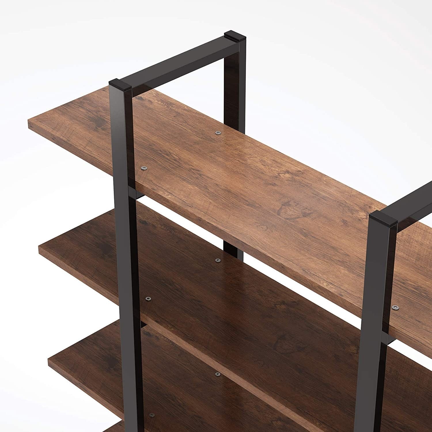 Libreria a 5 ripiani, libreria in stile industriale vintage