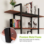 Libreria a 5 ripiani, libreria in stile industriale vintage