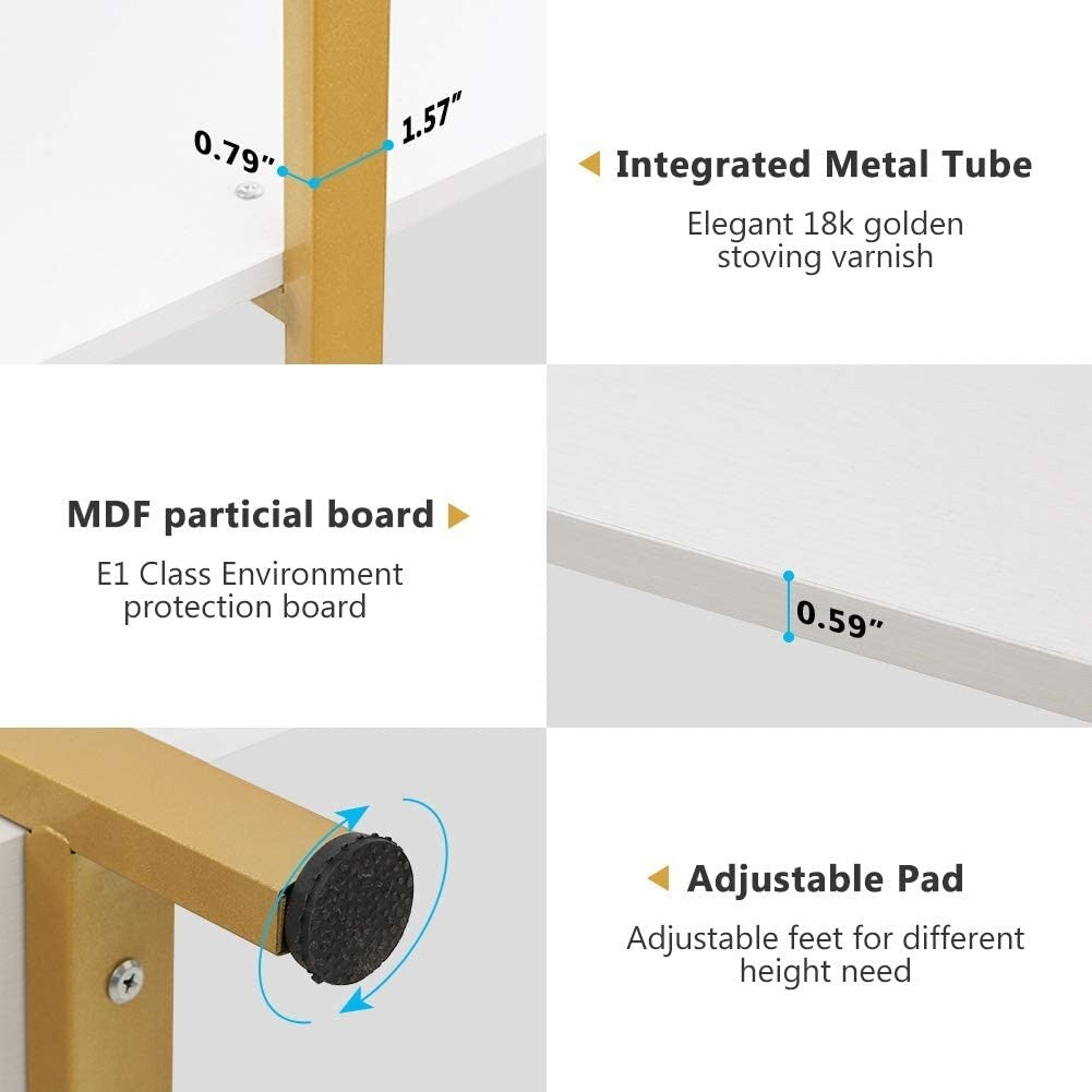 Libreria a 5 ripiani, libreria in stile industriale vintage