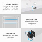 Scaffale da cucina a 5 ripiani, scaffale portaoggetti per forno a microonde, carrello da cucina industriale con portaoggetti