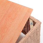 Set di divani componibili in vimini da esterno da 5 pezzi con cuscini