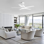 Ventilatore da soffitto a LED Breezary 65/52/42 a 5 pale con kit luci e telecomando