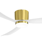 Ventilatore da soffitto a LED da 52 pollici nero/bianco con telecomando (3 pale)