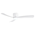Ventilatore da soffitto a LED da 52 pollici nero/bianco con telecomando (3 pale)