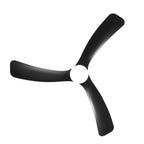 Ventilatore da soffitto a LED da 52 pollici nero/bianco con telecomando (3 pale)