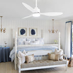 Ventilatore da soffitto a LED da 52 pollici con telecomando per luci (3 pale)