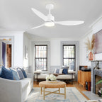 Ventilatore da soffitto a LED da 52 pollici con telecomando per luci (3 pale)