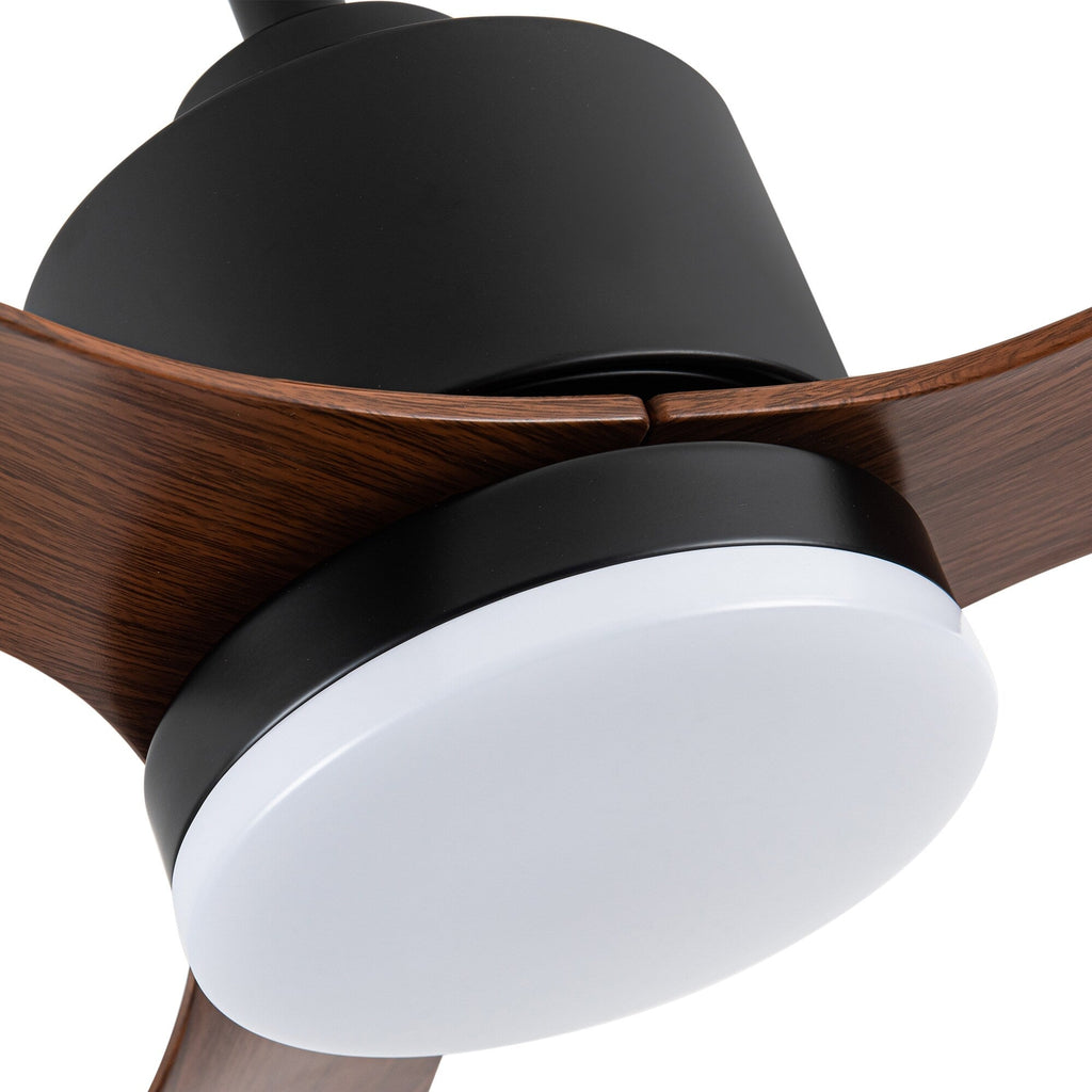 Ventilatore da soffitto a LED da 52 pollici con telecomando per luci (3 pale)