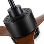 Ventilatore da soffitto a LED da 52 pollici con telecomando per luci (3 pale)